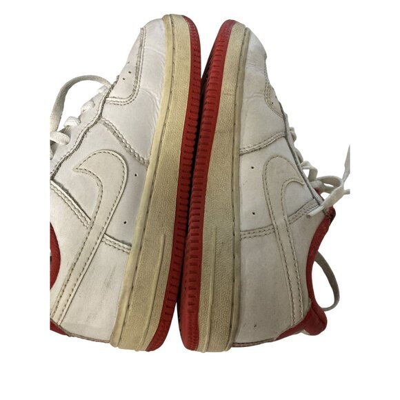 Vintage Nike Air Force 1 Low Sneakers White/Red Size 13C - Picture 7 of 8